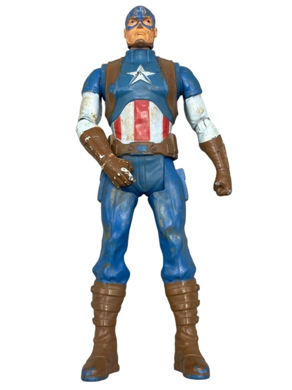 Hasbro marvel universe Captain America Action figure 2015 blue star 6" READ